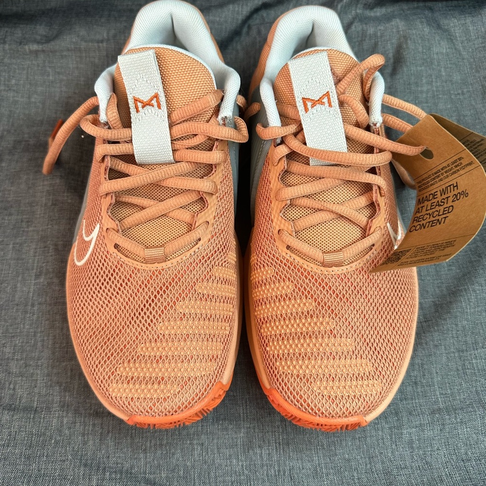 Nike Metcon 9 Women's  7.5 Orange Grey Sneakers DZ2537 200 - Picture 5 of 6